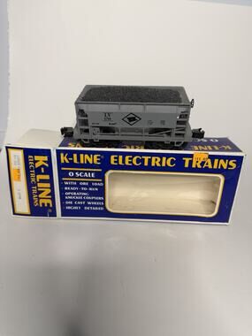 K-Line O Scale Lehigh Valley (LV) Ore Car #6710 with Ore Load